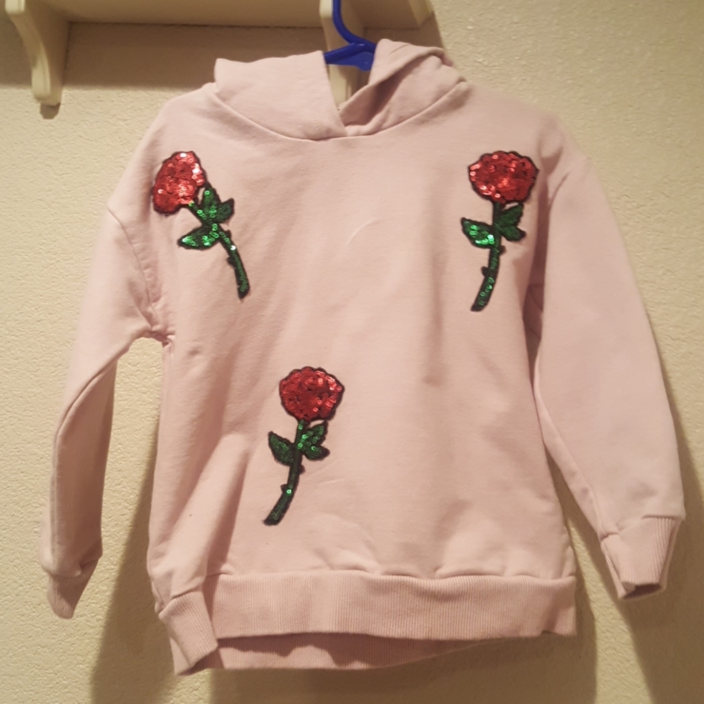 Zara girls Roses hoodie
